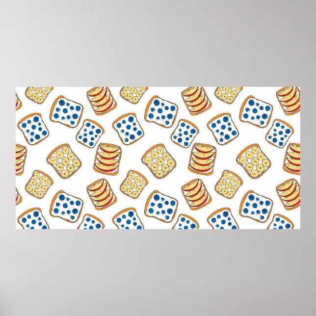 Poster Motif de toast (Devant)