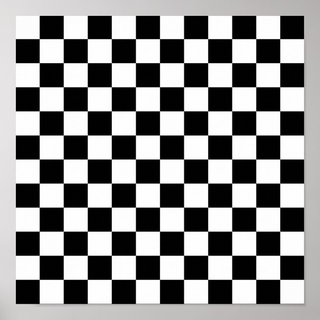 Poster Motif d'échecs (Devant)