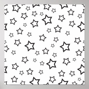 Poster Motif d'étoiles