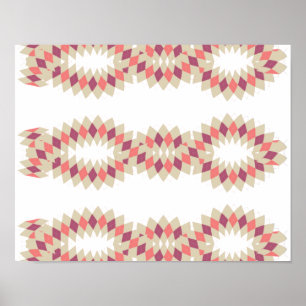 Poster Motif Diamond Swirl