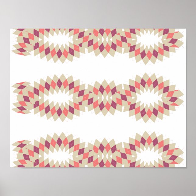 Poster Motif Diamond Swirl (Devant)