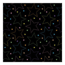Motif du ciel de nuit étoilé