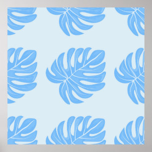 Poster Motif ethnique sans couture tropicale avec départ 