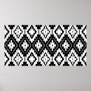 Poster motif ethnique vintage et transparent avec l'indi 