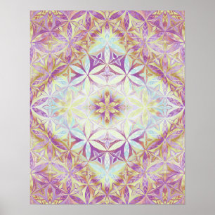 Poster Motif Fleur de Vie