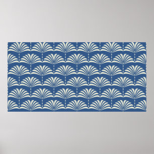 Poster motif floral oriental transparent Abstrait Art déc