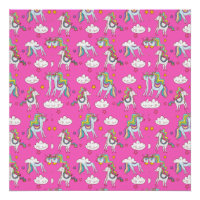 Motif Funny Unicorn mignonne