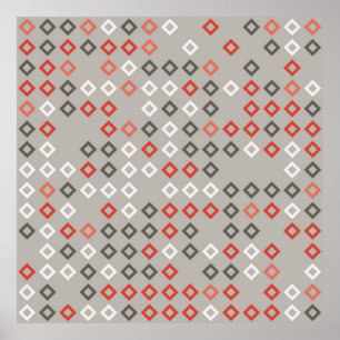 Poster Motif géométrique design abstrait, art, arrière - 