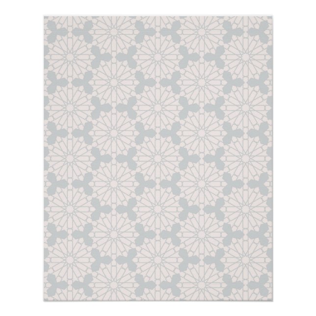Poster Motif géométrique islamique (Devant)