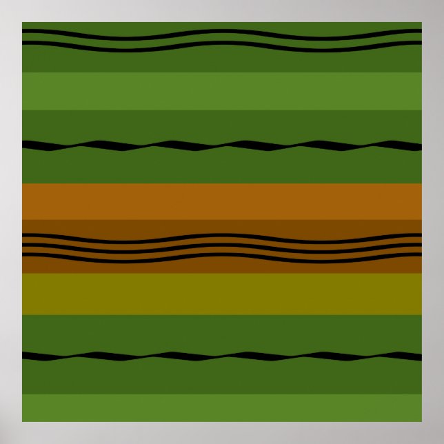 Poster Motif géométrique moderne et élégant (Devant)
