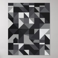 Motif géométrique monochrome avec forme triangulai