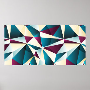 Poster Motif géométrique sans couture. illustration vinta