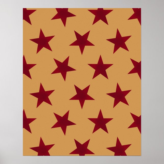 Poster Motif Golden Stars 13 (Devant)
