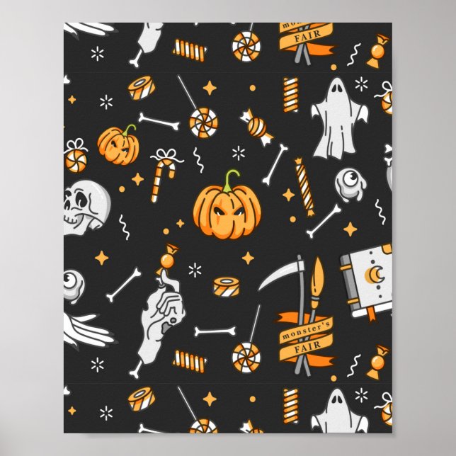 Poster Motif Halloween 2 (Devant)
