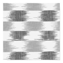 Motif ikat blanc noir moderne