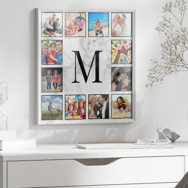 Poster Motif Marbre blanc en pierre (Créateur téléchargé)