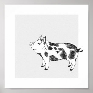 Poster Motif minimaliste de Cottagecore vintage représent