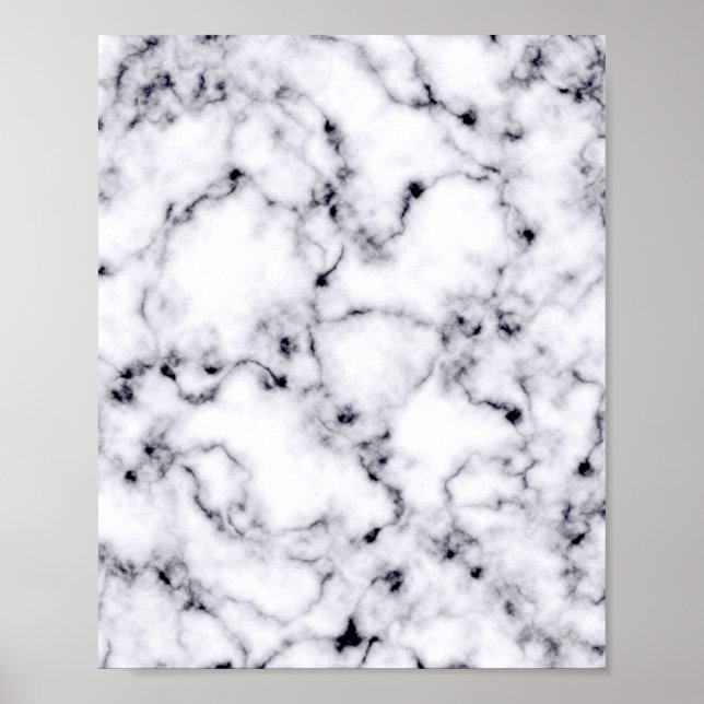 Poster Motif moderne en marbre noir blanc (Devant)