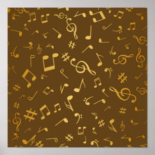 Poster Motif musical