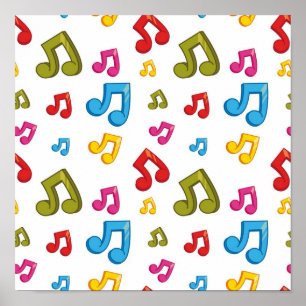 Poster Motif musical