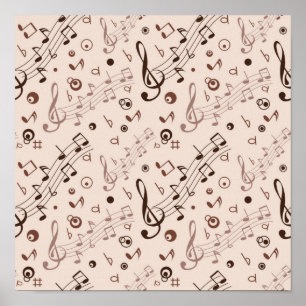 Poster Motif musical