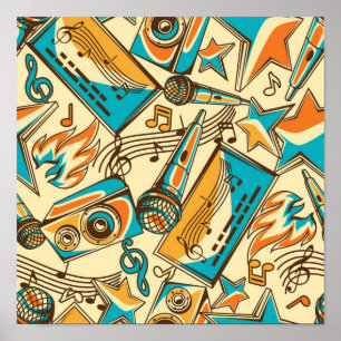 Poster Motif musical