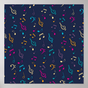 Poster Motif musical