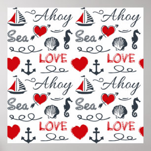 Poster Motif nautique sans voile