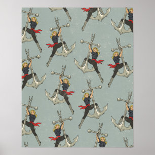 Poster Motif nautique vintage