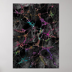 Poster Motif Peint À La Main Et Numériquement Art 44