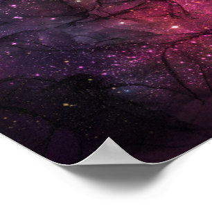 Poster Motif planétaire de galaxie d'espace extra-atmosph