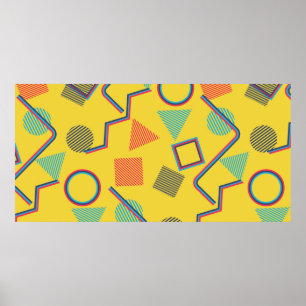 Poster Motif Pop Art sans soudure. Textur coloré Abstrait