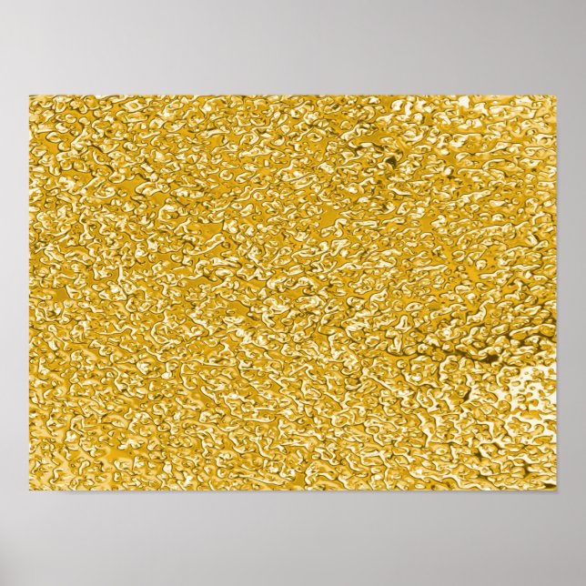 Poster Motif PURE GOLD Splatter + votre texte / photo (Devant)