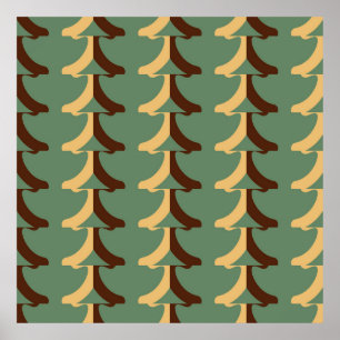 Poster Motif rétro transparent avec éléments verticaux. a