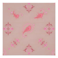 Motif rose Paisley