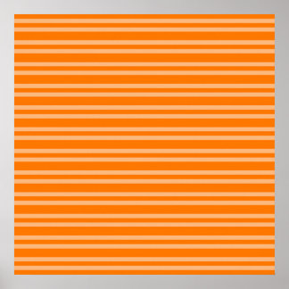 Poster Motif sans couture à rayures orange