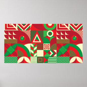 Poster Motif sans couture de Pop et de Colorful Abstrait