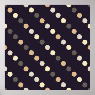 Poster Motif sans soudure à point Polka. La texture cribl