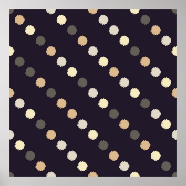 Poster Motif sans soudure à point Polka. La texture cribl (Devant)