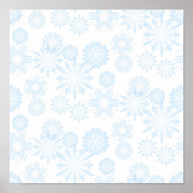 Poster Motif Snowflake (Devant)