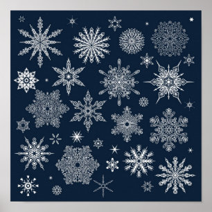 Poster Motif Snowflake