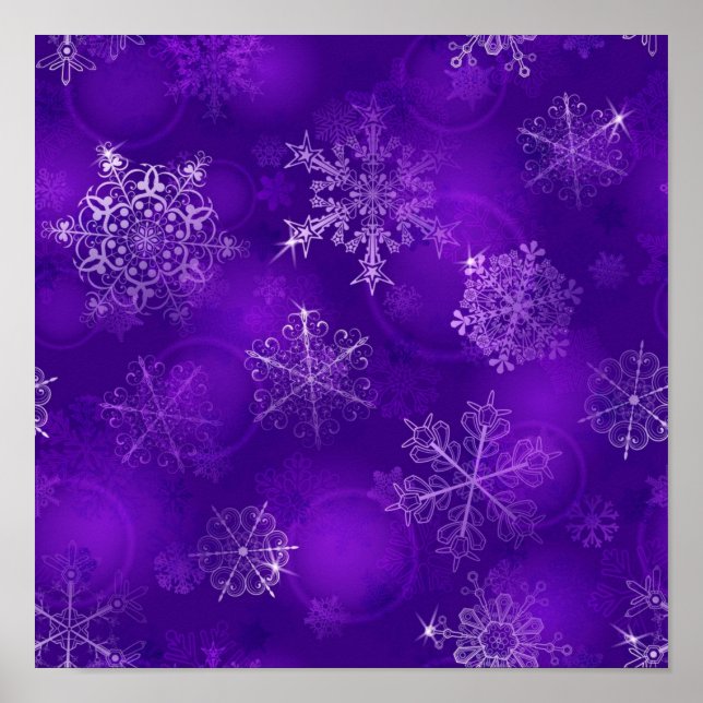 Poster Motif Snowflake (Devant)