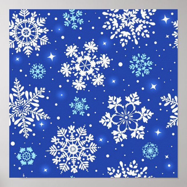 Poster Motif Snowflake (Devant)