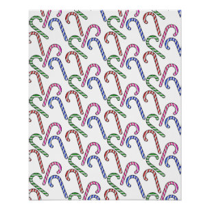 Poster Motif Sucre de canne parties scintillant