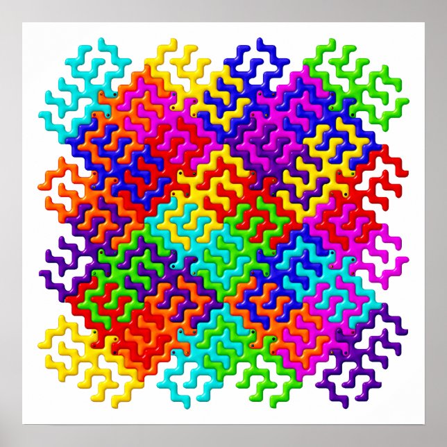 Poster Motif Tessellation / Oeuvre murale (Devant)