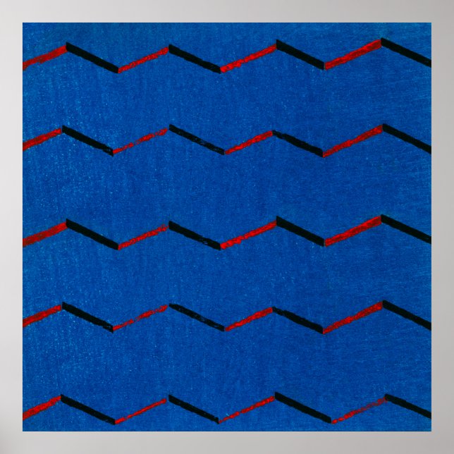 Poster Motif textile japonais par Furuya Korin (1904) (Devant)