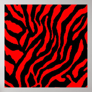 Poster Motif Tigre Rétro Corey des Années 80