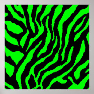 Poster Motif Tigre Rétro Corey des Années 80