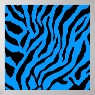 Poster Motif Tigre Rétro Corey Tiger 80s