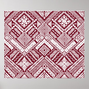 Poster Motif transparent Aztec